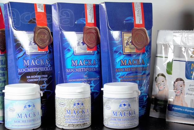 Натуральные косметические маски на основе Сакской, Тамбуканской, Ейской грязи